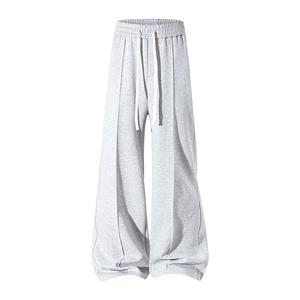 Хлопковые брюки Unisex утепленные с флисовой подкладкой прямого кроя WARRIOR, серый (regular)