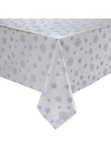 Erwin Müller Жаккардовая скатерть из смесовой хлопчатобумажной ткани «Марбелья» серебристого цвета