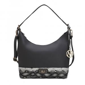 Женская сумка-хобо Diana из веганской кожи MKF Collection от Mia K, цвет Charcoal