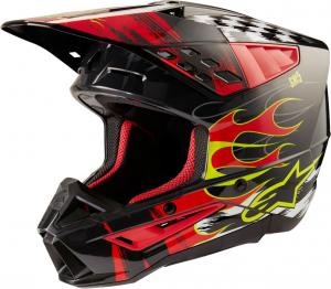 Мотокроссовый шлем Alpinestars s-m5 rash, Gray/Red