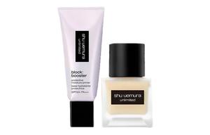 Набор стойкой жидкой тональной основы Natural Long Lasting Concealer, не маскирует, увлажняющий, 30мл+35мл Shu Uemura, foundation #584