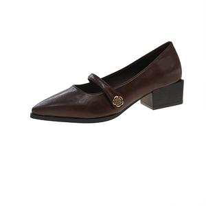 Детские кожаные туфли с амортизацией, противоскользящие, с антиударным эффектом, низкие, для подростков Peter pan, коричневый