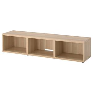 Тумба под телевизор Ikea Bestå, 180x40x38 см, беленый дуб