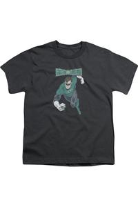 Футболка с коротким рукавом DC Comics "Зеленый Фонарь" в приглушенных тонах для детей Gildan