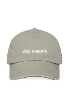 Кепка с вышитым логотипом и эффектом потертости Axel Arigato, нейтральный