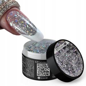 Excellent Pro Builder Gel Строительный гель с кусочками голографической фольги 15 г