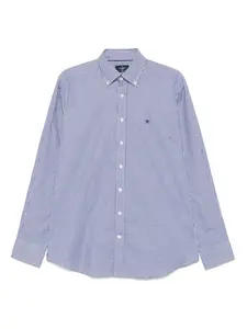 Рубашка с вышитым логотипом Hackett, белый