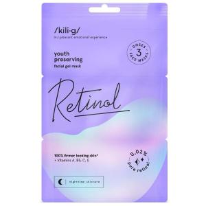 Гелевая маска для лица с ретинолом, 3x7 мл Kilig Retinol