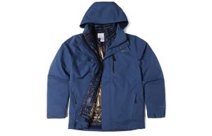 Columbia Мужская синяя ветровка Omni Heat с водонепроницаемостью, Blue