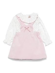 La Stupenderia комплект для новорожденного с цветочным принтом, розовый