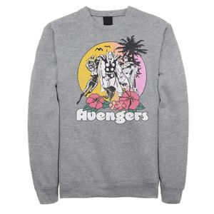 Мужской свитшот с плакатом «Мстители Marvel, идущие навстречу закату» Licensed Character