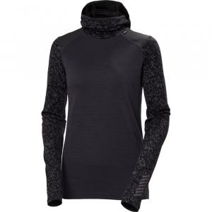 Толстовка Lifa из мериносовой шерсти средней толщины - женская Helly Hansen, Black Grape Arc Reflect Aop