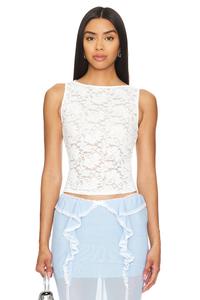 Топ из кружева «ирис» More To Come, белый