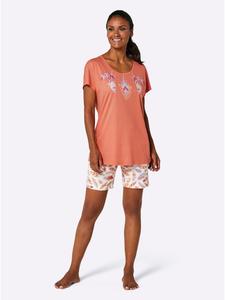 WITT WEIDEN Короткие шорты с принтом папайя-экрю