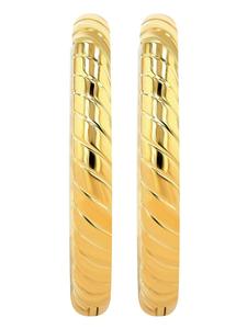 Adeliás Женские серьги - серьги-кольца на шарнирах из нержавеющей стали с золотым покрытием