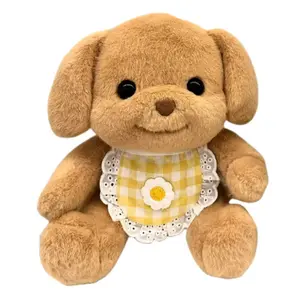 Плюшевая кукла милый щенок пуделя высота 35см Dolls and bears dance, желтый