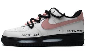 Nike Кроссовки Air Force 1 Cream Strawberry Slip Low Top для скейтбординга унисекс, черные, белые, розовые