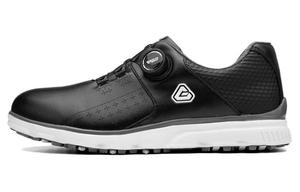 PGM Мужские амортизирующие износостойкие гольф туфли Black, цвет Black