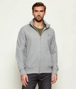 Толстовка с щитом regular fit Gant, серый