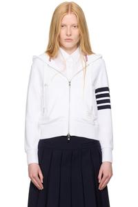 Классический худи на молнии Thom Browne, мультиколор