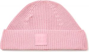 Женская шерстяная шапка-бини HUGO в рубчик, Lilas Pink