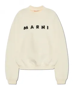 Толстовка с логотипом Marni, бежевый