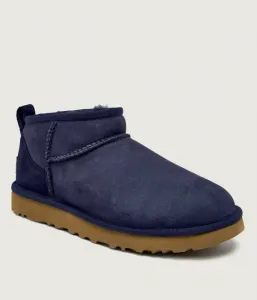 Классические ультраминиатюрные зимние ботинки Ugg, темно-синий