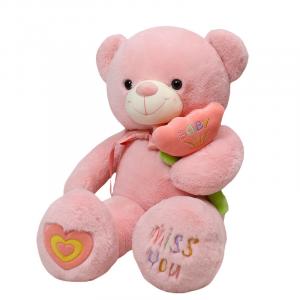 Плюшевый мишка Heart Hugging Teddy Bear Dolls, высота 75см/95см MLING, розовый