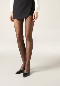 Прозрачные колготки в горошек Calzedonia, Pois Nero
