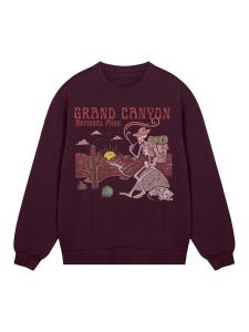 Толстовка F4NT4STIC US National Parks Grand Canyon Sunrise, Carmine Red