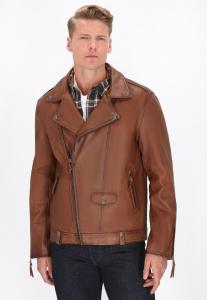 Куртка DreiMaster Leather jacket, Cognac/Brown