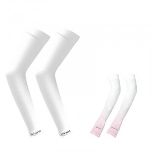 Велосипедные нарукавники для горного катания, унисекс, полиамид, длинный рукав LINING, белый