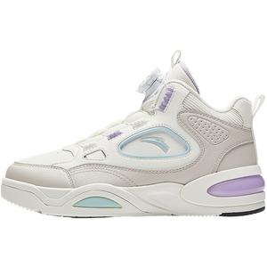 Легкие амортизирующие высокие детские кроссовки для скейтбординга, размер 33–38, подростковые Antakids, слоновая кость/белый/серый