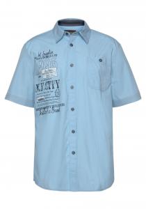 Повседневная рубашка Man's World Regular fit Button Up Shirt, светло-синий