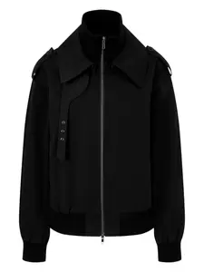Бомбер на молнии STUDIO TOMBOY, черный