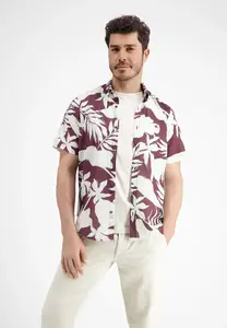 Рубашка с короткими рукавами LERROS "Рубашка с короткими рукавами LERROS с цветочным принтом", цвет Summer Wine