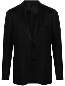 Lardini однобортный блейзер с заостренными лацканами, черный