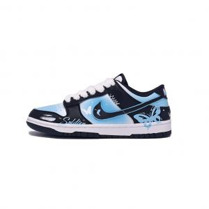 Nike Dunk Beloved Butterfly устойчивые к истиранию баланс низкие скейтборд кроссовки unisex blue