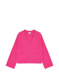 Кардиган с карманами GANNI, розовый