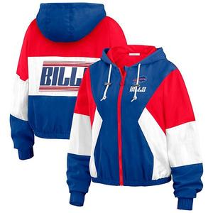 Женская ветровка Buffalo Bills с цветными блоками на молнии Wear By Erin Andrews
