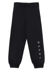 Спортивные брюки с вышитым логотипом Marni Kids, синий
