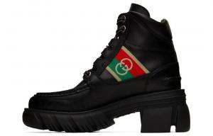 Женские ботинки Gucci, черный/красный/зеленый