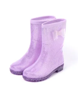 Блестящие детские дождевые туфли со съемными стельками Размеры 17-20 см Bayflow, цвет Lavender 95
