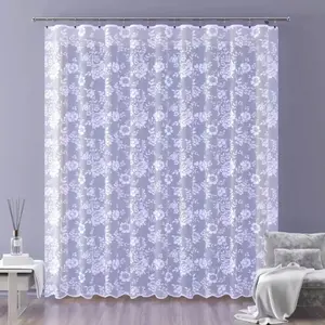 Жаккардовая штора на метр, высота 170 см, Jurema A124 белая, 170 см Wisan