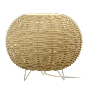 Настольная лампа Loistaa Rauma I, железо/ротанг - 1 светлый - бежевый