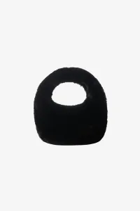 Женская мини-сумка-хобо Alix из искусственного меха, черная Lamarque