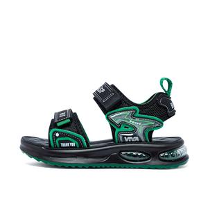 Классные детские сандалии для мальчиков от 3 до 7 лет BIG WASP, черный/зеленый