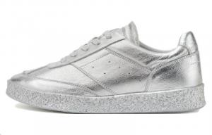 Кроссовки MM6 Maison Margiela 6 Court Low-top Sneakers, серебряный