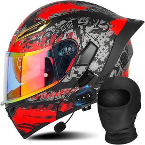 Шлем модульный Gyufmgs, черный / красный / серый