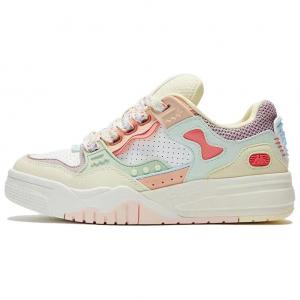 Кроссовки Kappa Skateboarding Shoes Women's Low-top, цвет Heron feather white/light malt yellow/aqua green